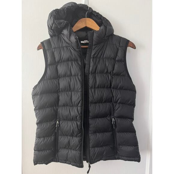 Charter Club Packable Black Hooded Down Puffer Vest Size Medium - Picture 3 of 12